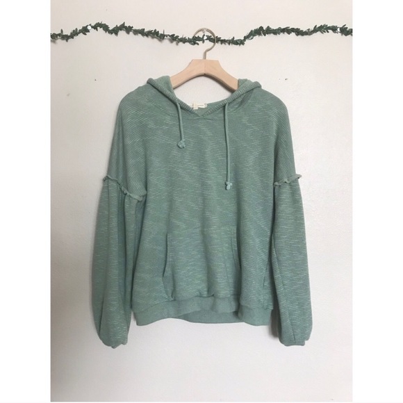 Gilded Intent Sweaters - Gilded Intent hoodie sweatshirt ruffle sleeve sz S